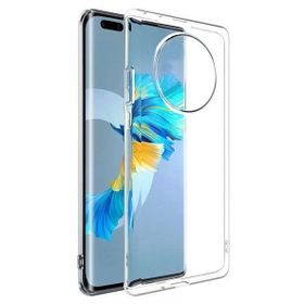 Smcase Huawei Mate 40 Pro Lüks Korumalı Silikon Tam Kapatan Ekran Koruyucu Şeffaf Kılıf