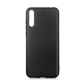 Smcase Huawei P Smart S Lüks Mat Silikon Tam Kapatan Ekran Koruyucu Siyah Cep Telefonu Kılıfı