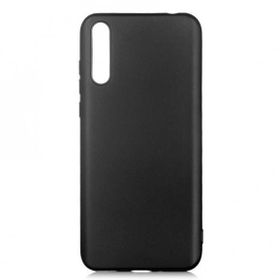 Smcase Huawei P Smart S Lüks Mat Silikon Tam Kapatan Ekran Koruyucu Siyah Cep Telefonu Kılıfı