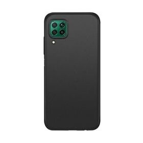 Smcase Huawei P40 Lite Lüks Mat Silikon Tam Kapatan Ekran Koruyucu Lacivert Cep Telefonu Kılıfı