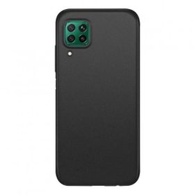 Smcase Huawei P40 Lite Lüks Mat Silikon Tam Kapatan Ekran Koruyucu Lacivert Cep Telefonu Kılıfı