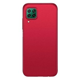 Smcase Huawei P40 Lite Lüks Mat Silikon Tam Kapatan Ekran Koruyucu Lacivert Cep Telefonu Kılıfı
