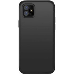 Smcase iPhone 11 Lüks Silikon Tam Kapatan Cam Siyah Cep Telefonu Kılıfı