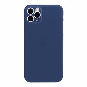 Smcase iPhone 11 Pro Max PP Hayalet Silikon Lacivert Cep Telefonu Kılıfı