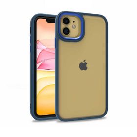 Smcase iPhone 11 Renkli Bumper Hybrid Flora Silikon Yeşil Cep Telefonu Kılıfı