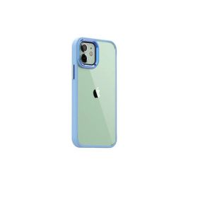 Smcase iPhone 11 Renkli Bumper Hybrid Krom Silikon Siyah Cep Telefonu Kılıfı