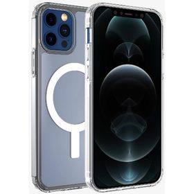 Smcase iPhone 12 Pro Coss Wireless Destekli Hibrit Silikon Mıknatıslı Kartlıklı Kılıf Siyah Cep Telefonu Kılıfı