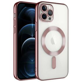 Smcase iPhone 12 Pro Demre Kamera Korumalı Wiriless Özellikli Kapak Siyah Cep Telefonu Kılıfı