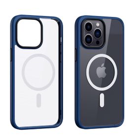Smcase iPhone 12 Pro Manyetik Wiriless Destekli Krom Silikon Siyah Cep Telefonu Kılıfı