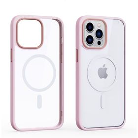 Smcase iPhone 12 Pro Manyetik Wiriless Destekli Krom Silikon Siyah Cep Telefonu Kılıfı