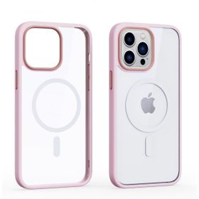 Smcase iPhone 12 Pro Manyetik Wiriless Destekli Krom Silikon Siyah Cep Telefonu Kılıfı