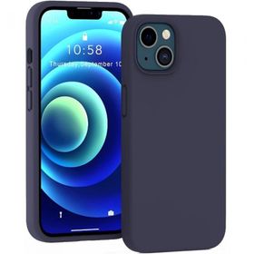 Smcase iPhone 13 Liquid Lansman Wiriless Destekli Silikon Kırmızı Cep Telefonu Kılıfı