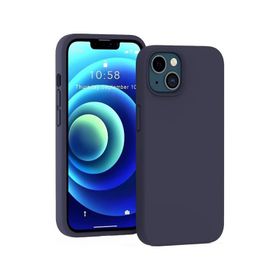 Smcase iPhone 13 Liquid Lansman Wiriless Destekli Silikon Kırmızı Cep Telefonu Kılıfı
