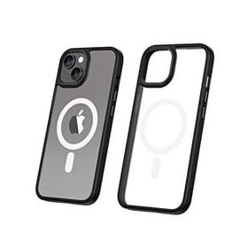 Smcase iPhone 13 Magsafe Wiriless Özellikli Hibrit Armor Kapak Siyah Cep Telefonu Kılıfı