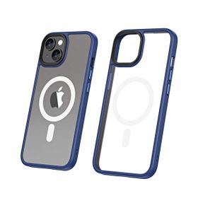 Smcase iPhone 13 Magsafe Wiriless Özellikli Hibrit Armor Kapak Siyah Cep Telefonu Kılıfı