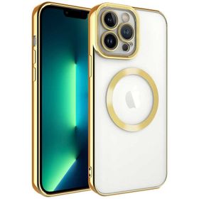 Smcase iPhone 13 Pro Mavi Kamera Korumalı Manyetik Wiriless Destekli Lazer Setro Silikon Cep Telefonu Kılıfı