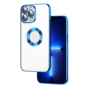 Smcase iPhone 13 Pro Max Lacivert Kamera Korumalı Omega Lazer Silikon Cep Telefonu Kılıfı