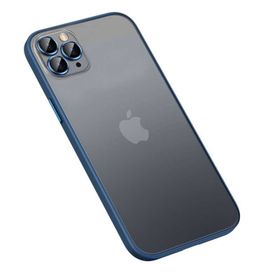 Smcase iPhone 13 Pro Max Lacivert Retro Renkli Bumper Tpu Silikon Cep Telefonu Kılıfı