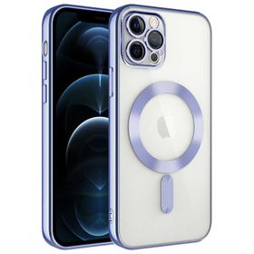 Smcase iPhone 13 Pro Max Lila Demre Kamera Korumalı Wiriless Özellikli Kapak Cep Telefonu Kılıfı