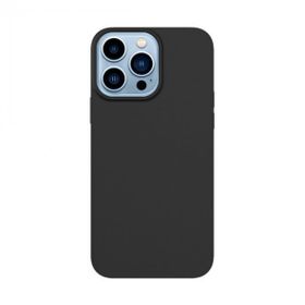 Smcase iPhone 13 Pro Max Oley Soft Tpu İçi Süet Silikon Lacivert Cep Telefonu Kılıfı