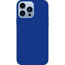 Smcase iPhone 13 Pro Max Oley Soft Tpu İçi Süet Silikon Lacivert Cep Telefonu Kılıfı