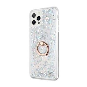 Smcase iPhone 13 Pro Max Sulu Yüzüklü Milce Silikon Gold Cep Telefonu Kılıfı