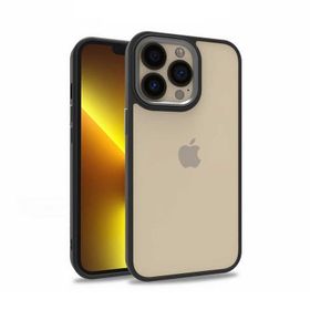 Smcase iPhone 13 Pro Renkli Bumper Hybrid Flora Silikon Yeşil Cep Telefonu Kılıfı