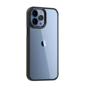 Smcase iPhone 13 Pro Renkli Bumper Hybrid Krom Silikon Haki Yeşil Cep Telefonu Kılıfı