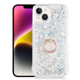 Smcase iPhone 14 Plus Milce Yüzüklü Sulu Silikon Gold Cep Telefonu Kılıfı