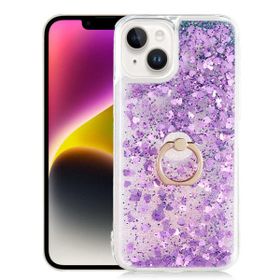 Smcase iPhone 14 Plus Milce Yüzüklü Sulu Silikon Gold Cep Telefonu Kılıfı
