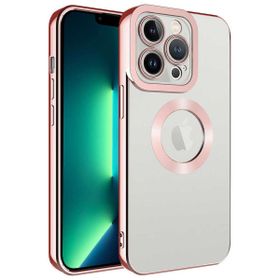 Smcase iPhone 14 Pro Max Gümüş Kamera Korumalı Omega Lazer Silikon Cep Telefonu Kılıfı