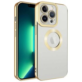 Smcase iPhone 14 Pro Max Gümüş Kamera Korumalı Omega Lazer Silikon Cep Telefonu Kılıfı