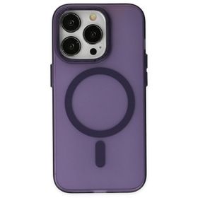 Smcase iPhone 14 Pro Max Magsafe Wiriless Özellikli Hibrit Armor Alphin Kapak Siyah Cep Telefonu Kılıfı
