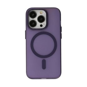 Smcase iPhone 14 Pro Max Magsafe Wiriless Özellikli Hibrit Armor Alphin Kapak Siyah Cep Telefonu Kılıfı