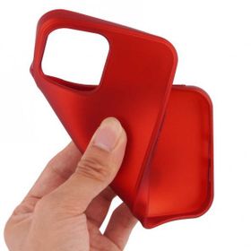 Smcase iPhone 14 Pro Max Mat Premier Tpu Silikon Nano Ekran Koruyucu Kırmızı Cep Telefonu Kılıfı