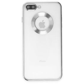 Smcase iPhone 8 Plus Kamera Korumalı Omega Slote Lazer Silikon Siyah Cep Telefonu Kılıfı