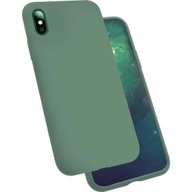 Smcase iPhone XS Silinebilir Kir Tutmaz Silikon Nano Ekran Koruyucu Siyah Cep Telefonu Kılıfı