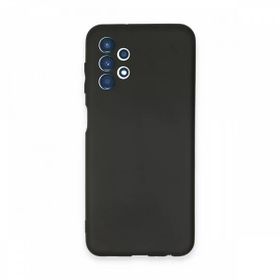 Smcase Samsung Galaxy A13 4G Kamera Korumalı Biye Silikon Siyah Cep Telefonu Kılıfı