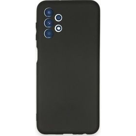 Smcase Samsung Galaxy A13 4G Kamera Korumalı Biye Silikon Siyah Cep Telefonu Kılıfı