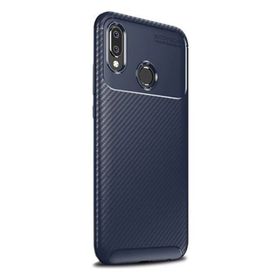 Smcase Samsung Galaxy A20 Negro Karbon Silikon Lacivert Cep Telefonu Kılıfı