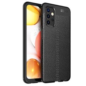 Smcase Samsung Galaxy A23 Deri Dokulu Niss Silikon Nano Lacivert Cep Telefonu Kılıfı