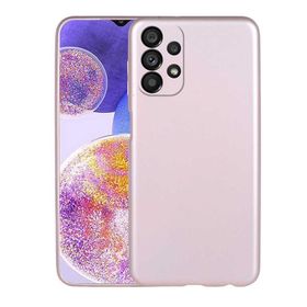 Smcase Samsung Galaxy A23 Kamera Korumalı Premier Silikon Nano Gold Cep Telefonu Kılıfı