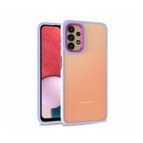 Smcase Samsung Galaxy A33 5G Renkli Bumper Hybrid Flora Silikon Siyah Cep Telefonu Kılıfı
