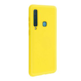 Smcase Samsung Galaxy A9 2018 Soft Touch Silikonlu Nano Sarı Cep Telefonu Kılıfı
