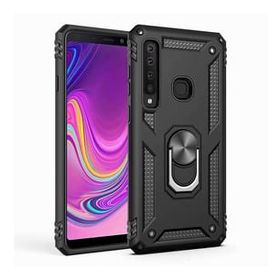 Smcase Samsung Galaxy A9 2018 Vega Yüzüklü Tank Kapak Nano Rose Gold Cep Telefonu Kılıfı