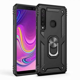 Smcase Samsung Galaxy A9 2018 Vega Yüzüklü Tank Kapak Nano Rose Gold Cep Telefonu Kılıfı