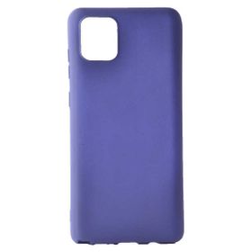 Smcase Samsung Galaxy A91 Lüks Mat Silikon Tam Kapatan Lacivert Cep Telefonu Kılıfı