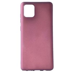 Smcase Samsung Galaxy A91 Lüks Mat Silikon Tam Kapatan Lacivert Cep Telefonu Kılıfı