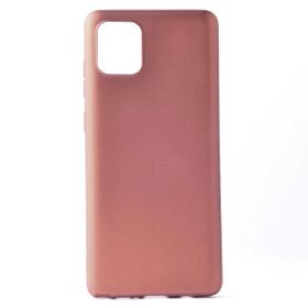 Smcase Samsung Galaxy A91 Lüks Mat Silikon Tam Kapatan Lacivert Cep Telefonu Kılıfı