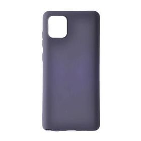 Smcase Samsung Galaxy A91 Lüks Mat Silikon Tam Kapatan Lacivert Cep Telefonu Kılıfı